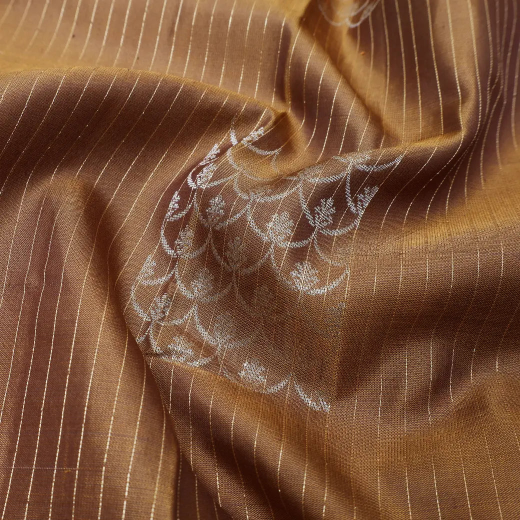 Light Brown with Pink Soft Silk Saree