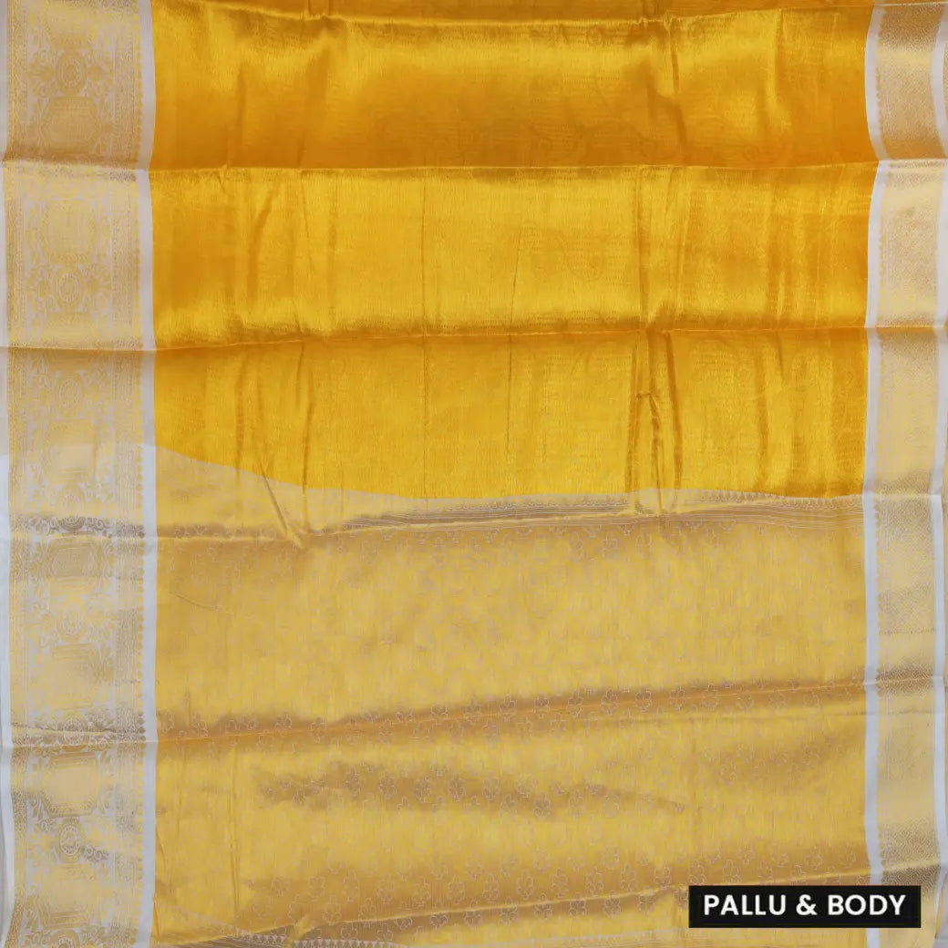 Golden Tissue Semi Silk Saree