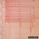 LIGHT PINKSemi Burberry Silk Saree