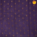 Light Brown With Purple Semi Silk Set Saree - Thenianantham