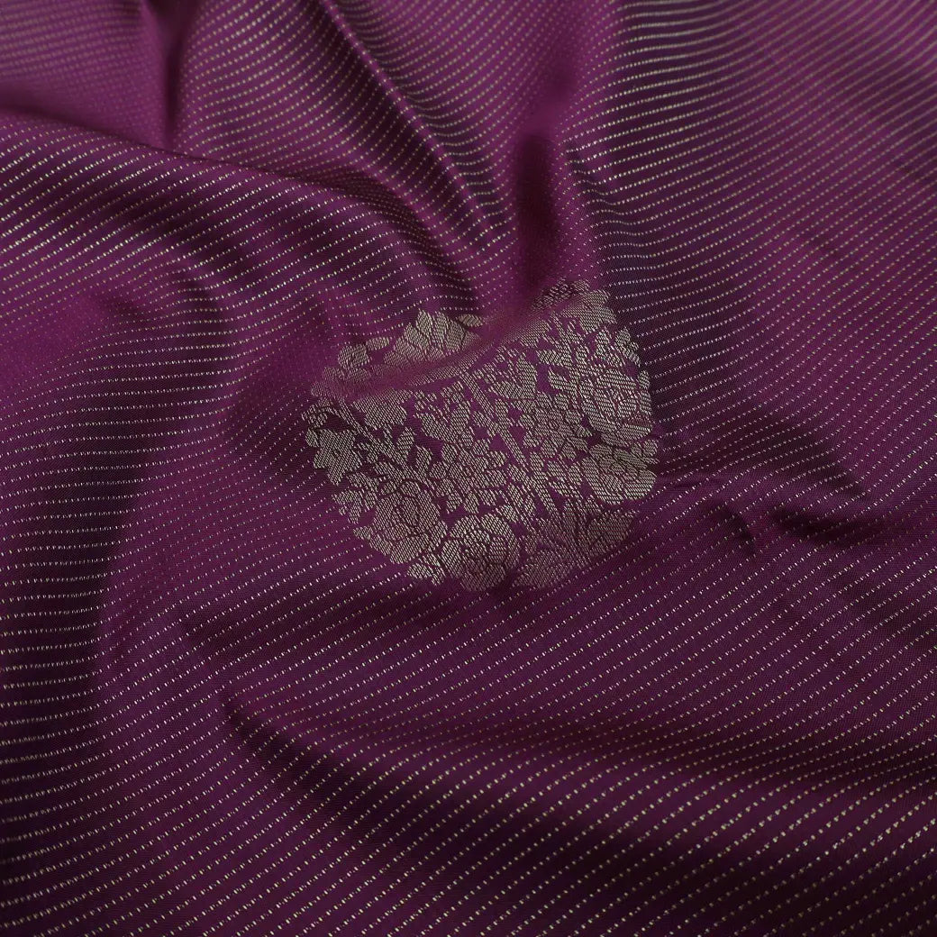 Purple with Sea Green Soft Silk Saree