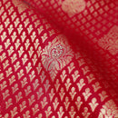 Red Color Golden Zari Border Wedding Silk Saree