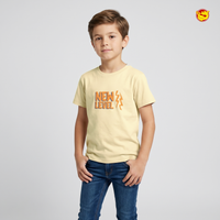 Off  White Colour Cotton Boys T-Shirt Summer Collection