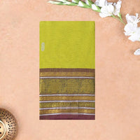 Yellow  Cotton Saree without Blouse