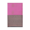 Rose with grey border soft silk saree