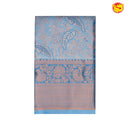 Sky Blue Banana Leaf's Tussar Silk Saree