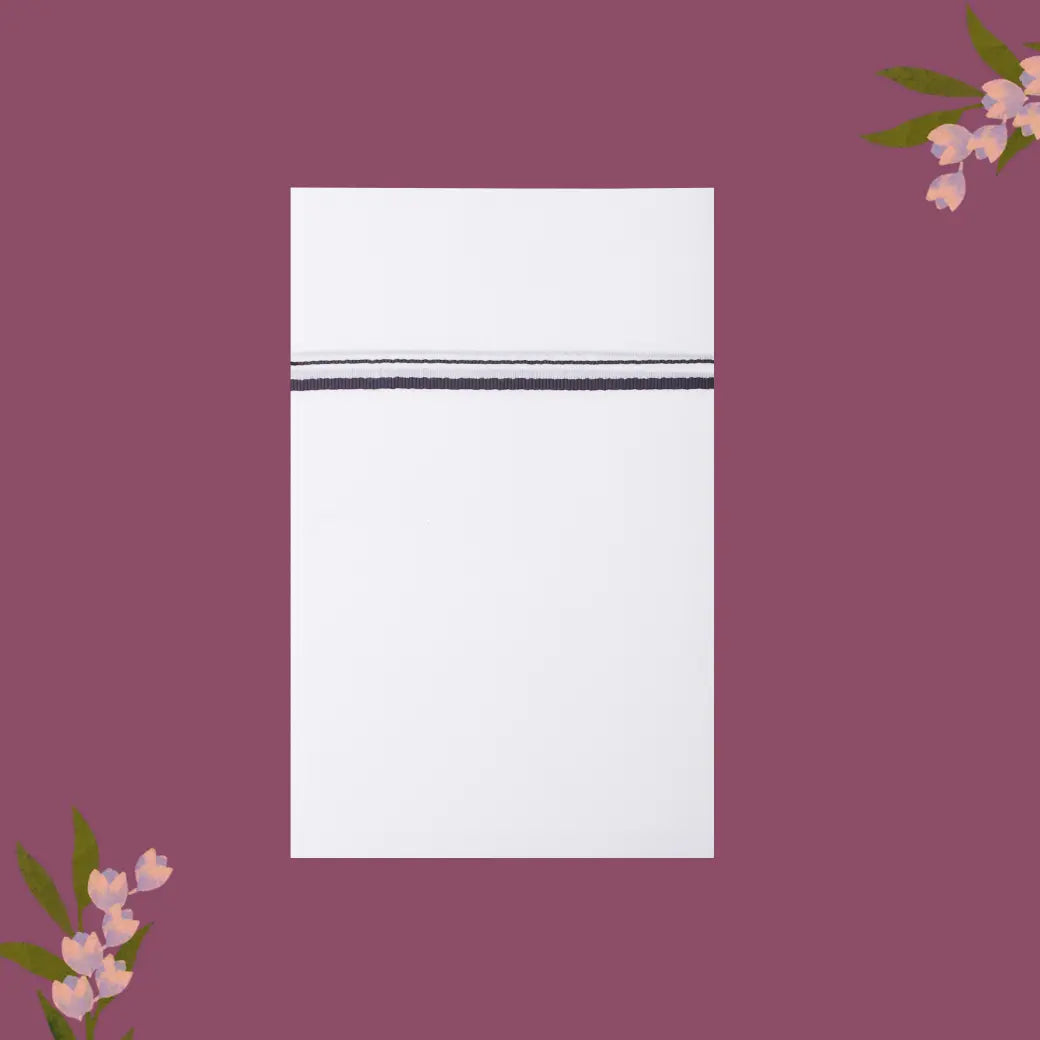 White with Black Border Single Layer Cotton Men’s Dhoti