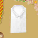 Men’s White Combed Cotton Half Sleeve Shirt