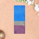 Blue With Light Purple Arani Silk Saree