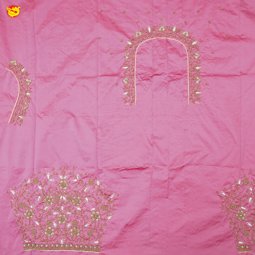 Rani Pink Bridal Aariwork Blouse