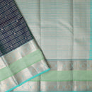 Moss Green With  Teal Green Gold Zari Yuvana Semi Soft Silk Saree