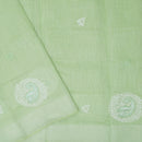 Green Color Linen Cotton Saree