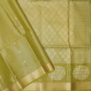pista green Tissue Silk Saree