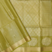 pista green Tissue Silk Saree