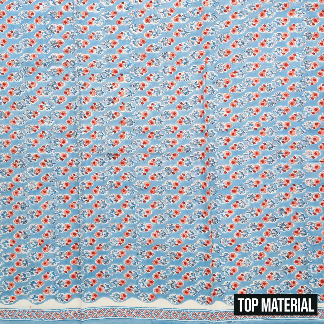Light Blue Ladies Cotton Chudithar Set Material