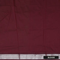 Green for the body and Maroon Premium Quality Kalyani Cotton Saree
