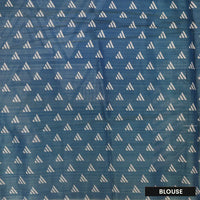Blue with  Green Tissue Silk Saree