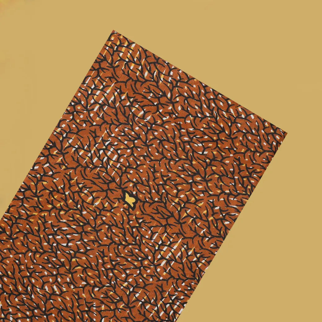 Orange Color flower design Cotton Printed Lungi