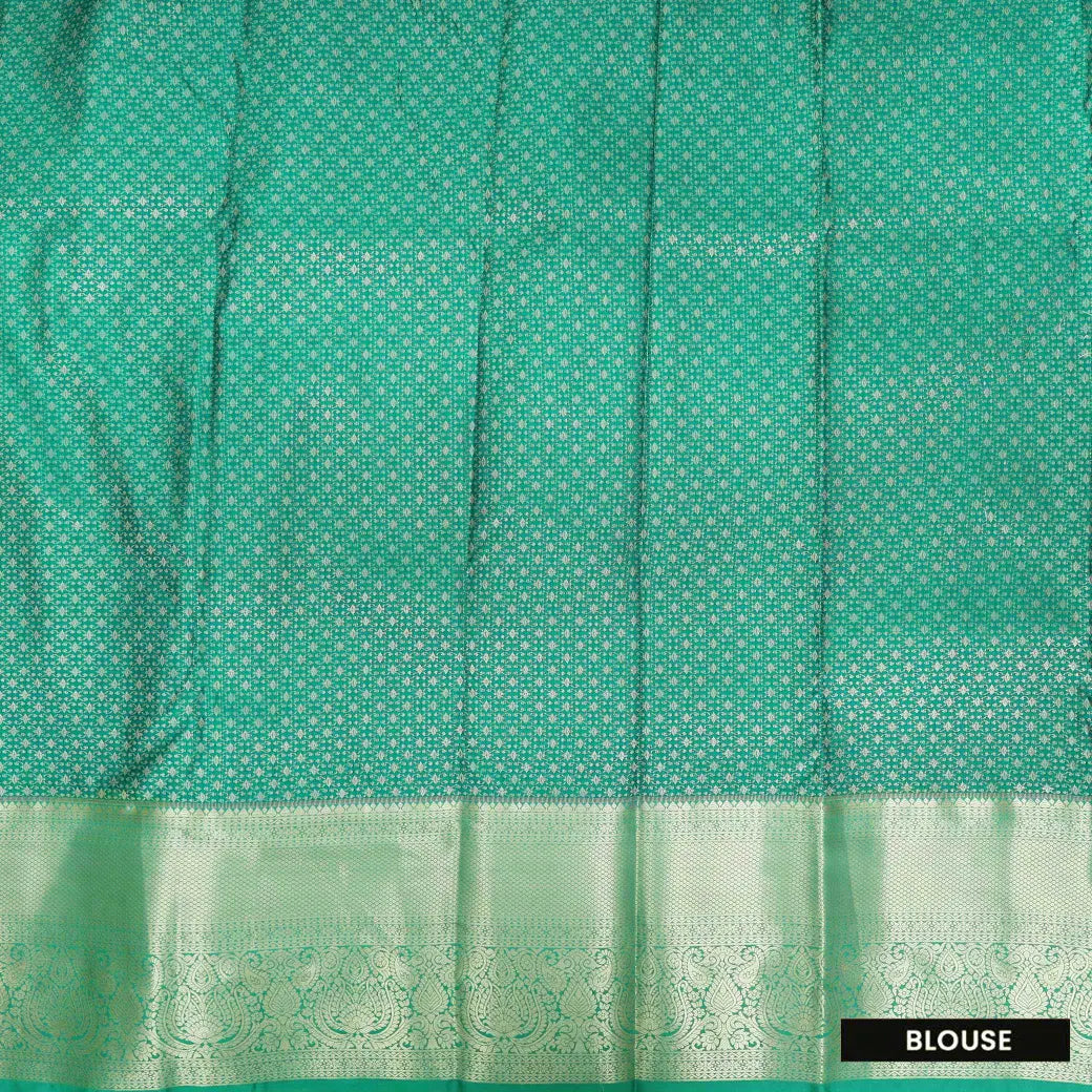 Baby Pink with Light Green Vairasoosi Soft Silk Saree