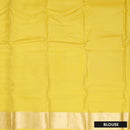 Yellow  Colour Gold Zari Border Yuvana Semi Soft Silk Saree