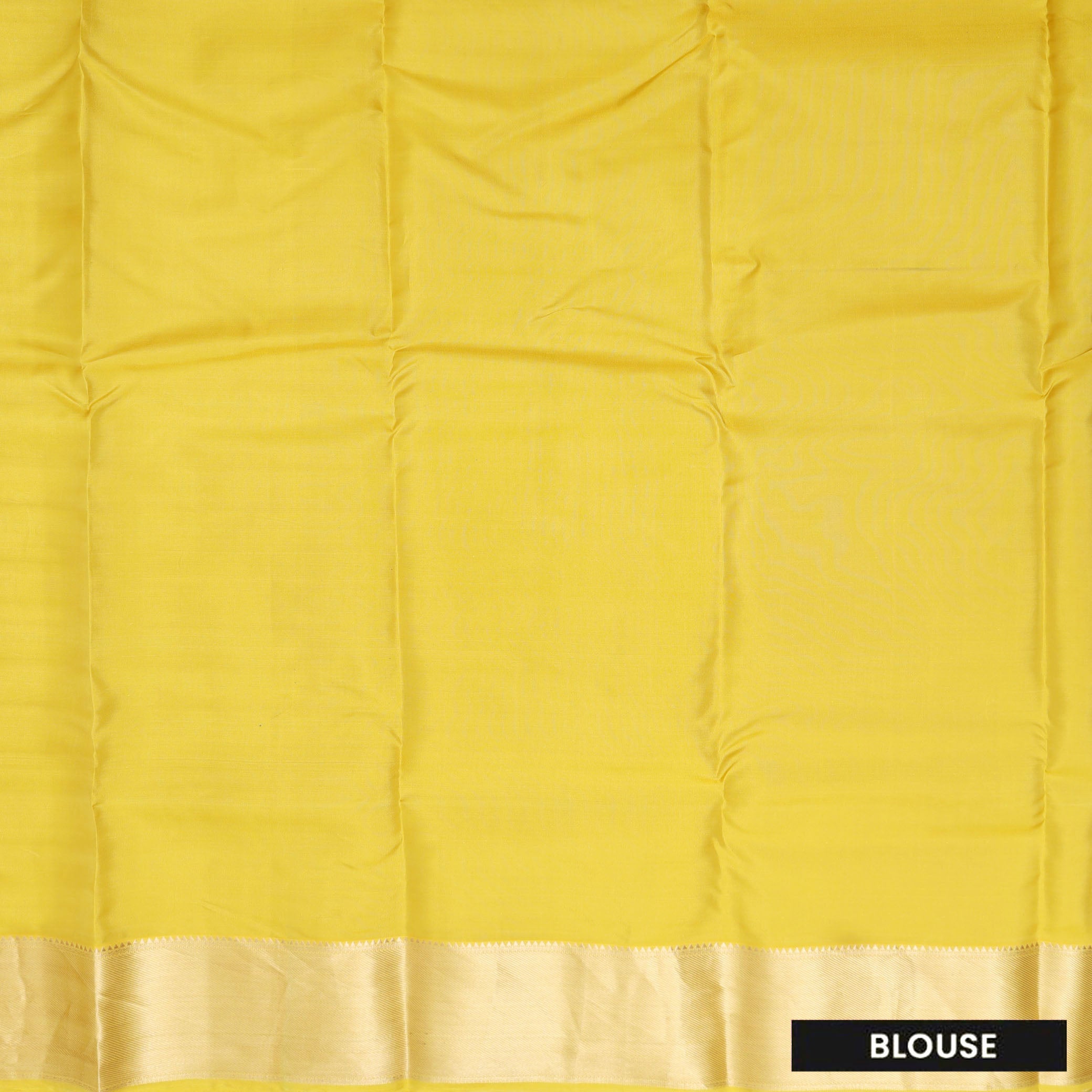 Yellow  Colour Gold Zari Border Yuvana Semi Soft Silk Saree