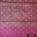 Green with Pink Soft Silk Saree