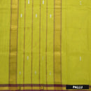 Yellow  Cotton Saree without Blouse
