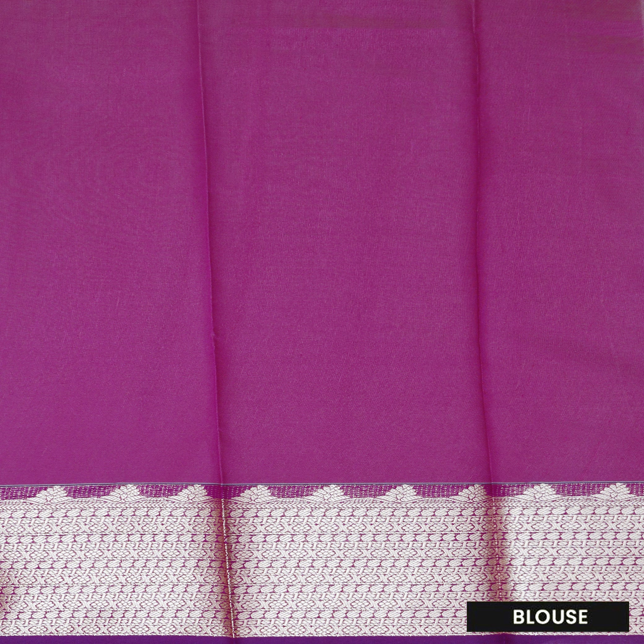 Blue With Rani pink Silk Cotton Saree