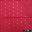Light CreamWith Red Pochampally Semi Ikat Silk Saree