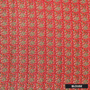 Red Linen Cotton Saree with Contrast Blouse