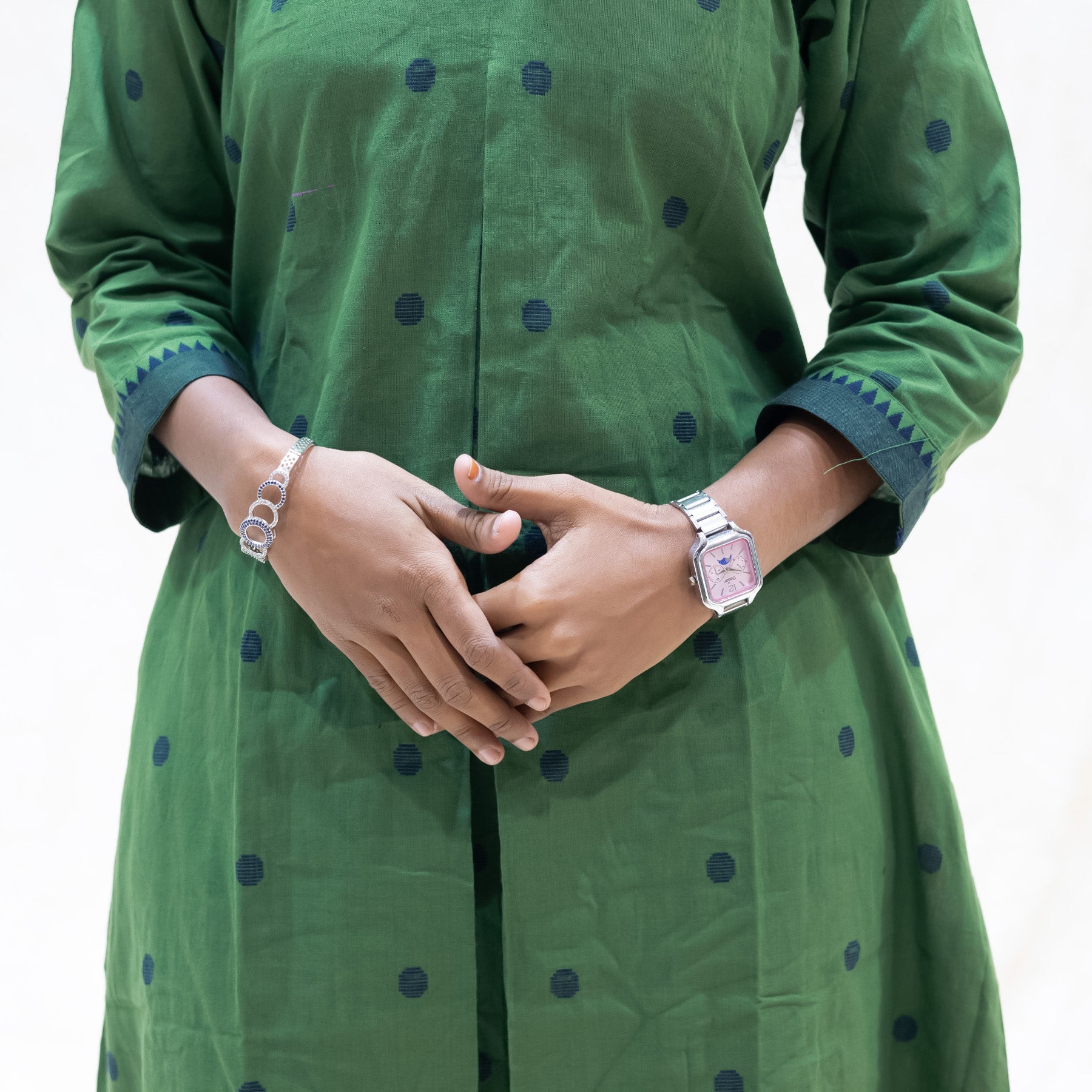 Yaazhini- Green Color Ladies Branded Co-ord-set Readymade