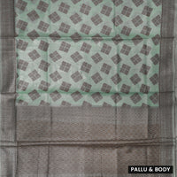 Light Green Colour Fancy Weaving Saree