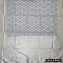 Dark Grey Colour Fancy Weaving Saree