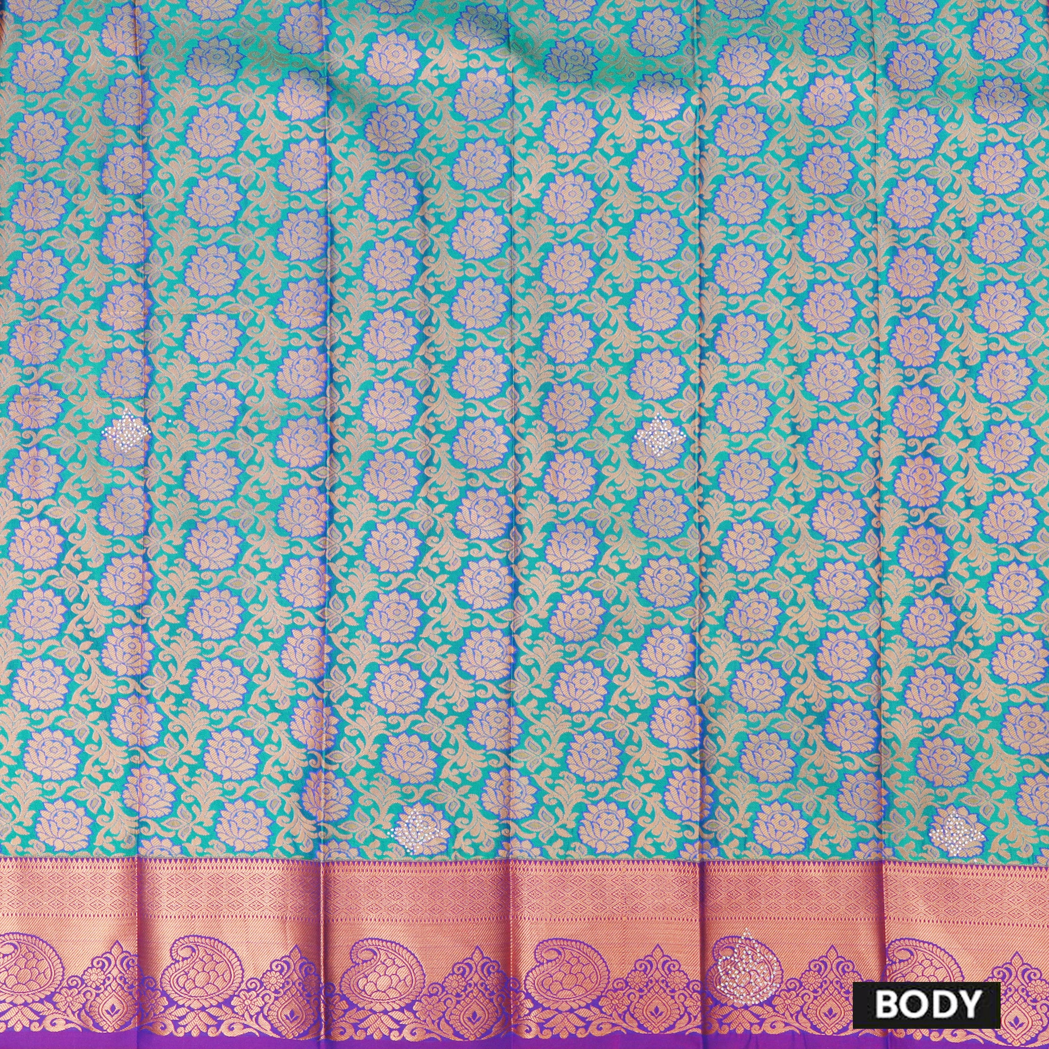 Green with Pink Art Silk Saree