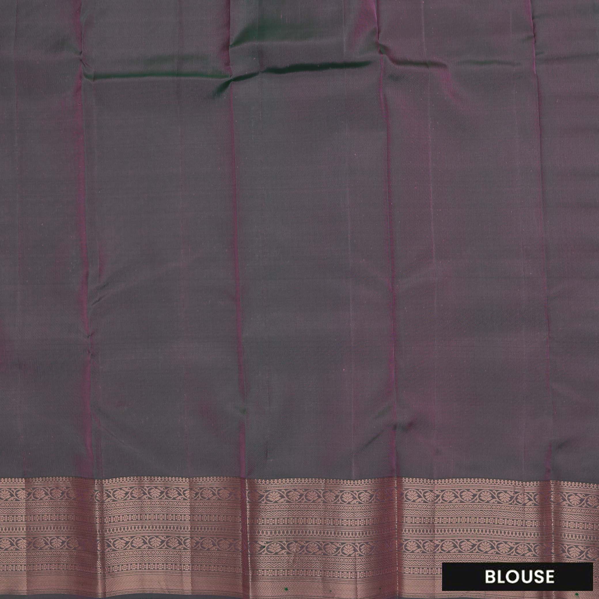 Rose with grey border soft silk saree