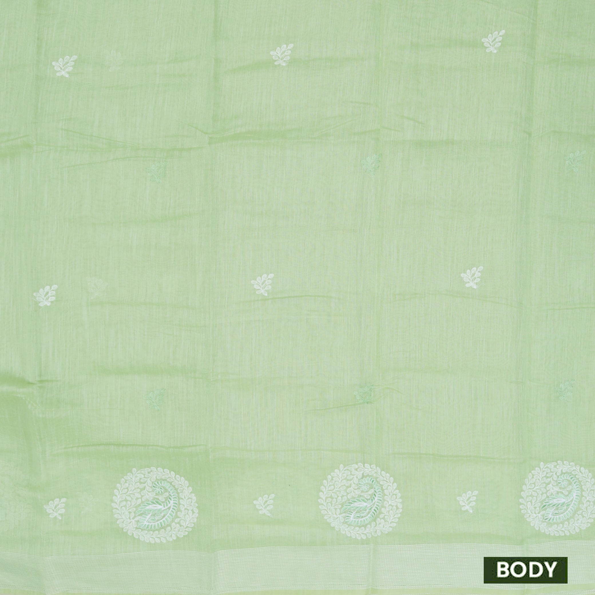 Green Color Linen Cotton Saree