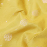 Yellow  Colour Gold Zari Border Yuvana Semi Soft Silk Saree