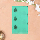 Mint Green With Black Zari Silk Cotton Saree
