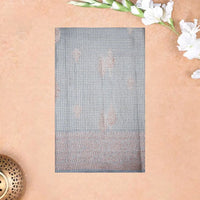 Light Gray Colour  Tussar Silk Saree