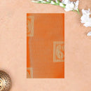 orange and teal Tissue Silk Saree
