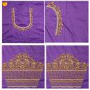 Light Purple Bridal Aariwork Blouse