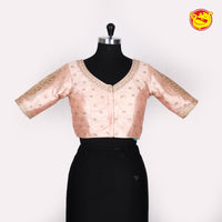 Peach embroidery Readymade blouse - Thenianantham