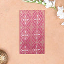 PINK WITH WHITE FLORAL COPPER JERRY LINEN JACQUARD SAREES