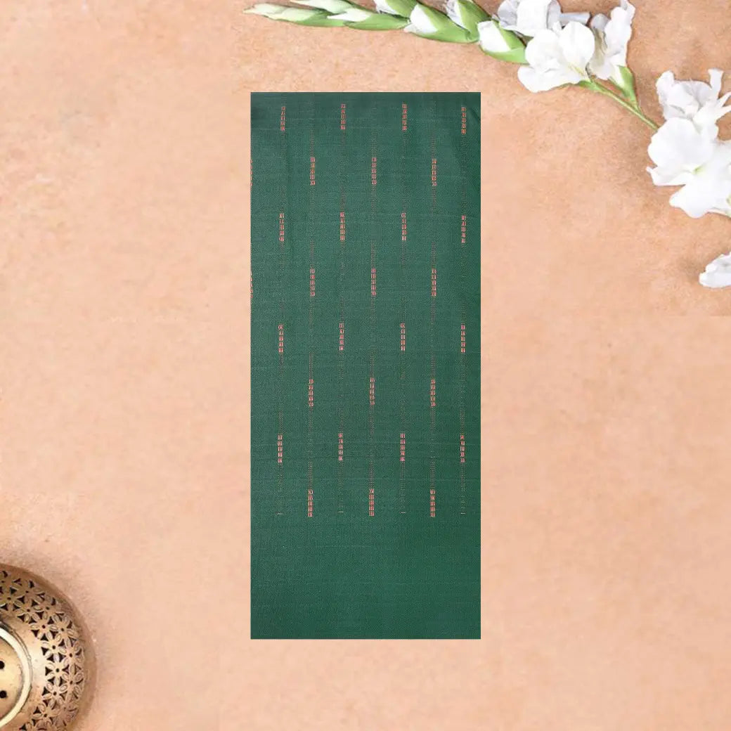 Mint Green With Dark Green Arani Silk Saree