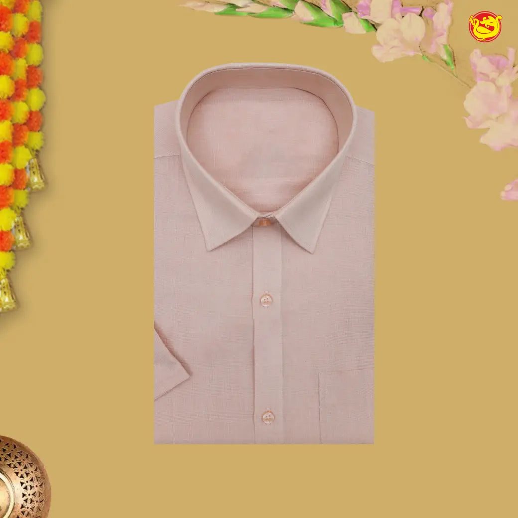 Copper Tissue Readymade Shirts And Dhoti Sets for Men