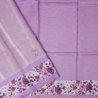 LAVENDER Semi Burberry Silk Saree