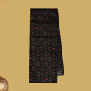 Black with Brown flower design Cotton Printed Lungi