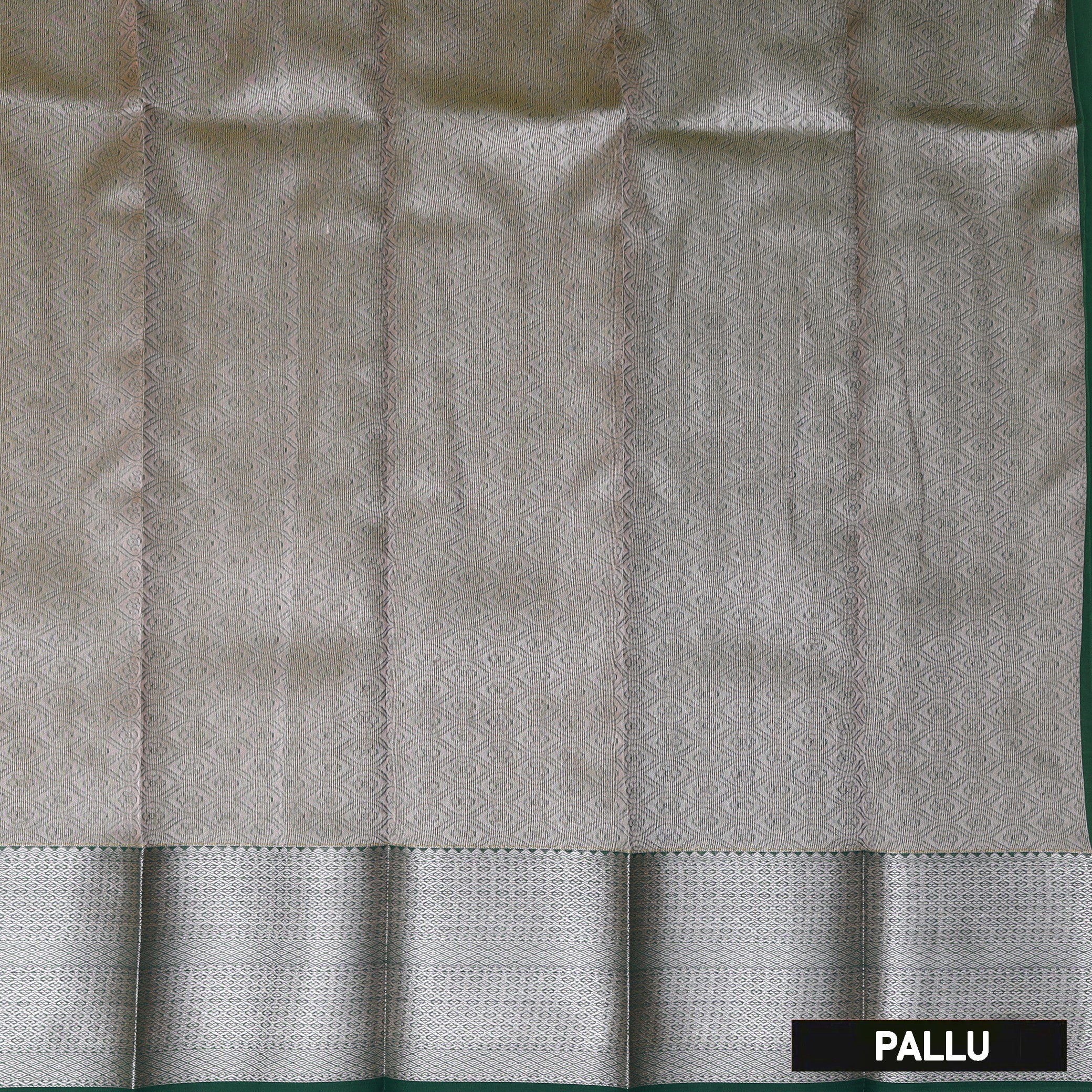 Dark Yellow With Forest Green Silk Cotton Saree