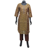 Brown Ladies Branded Readymade Chudi Set - Thenianantham