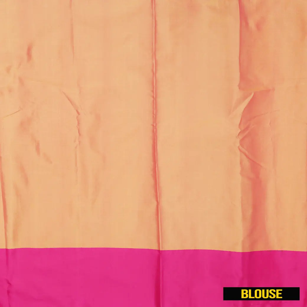 Light Green with Pink Arani Silk Saree